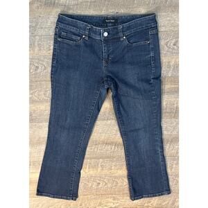 White House Black Market Blanc Size 4 Denim Flair Cropped‎ Jean